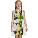 White-wine-red-wine-the-bottle Kids  Sleeveless Tiered Mini Dress View1