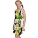 White-wine-red-wine-the-bottle Kids  Sleeveless Tiered Mini Dress View2