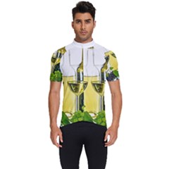 White-wine-red-wine-the-bottle Men s Short Sleeve Cycling Jersey by Ket1n9