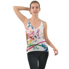 Butterfly Vector Art Chiffon Cami by Ket1n9