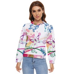 Butterfly Vector Art Women s Long Sleeve Raglan T-shirt