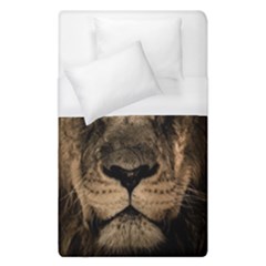 African-lion-mane-close-eyes Duvet Cover (single Size) by Ket1n9