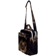 African-lion-mane-close-eyes Crossbody Day Bag by Ket1n9