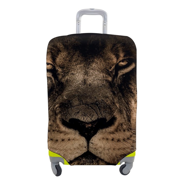 African-lion-mane-close-eyes Luggage Cover (Small)