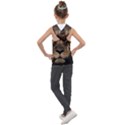 African-lion-mane-close-eyes Kids  Sleeveless Hoodie View2