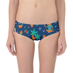 Colorful Funny Christmas Pattern Classic Bikini Bottoms by Ket1n9