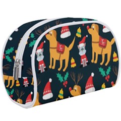 Funny Christmas Pattern Background Make Up Case (large) by Ket1n9