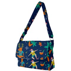 Colorful Funny Christmas Pattern Full Print Messenger Bag (s) by Ket1n9