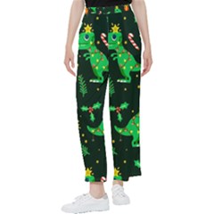 Christmas Funny Pattern Dinosaurs Women s Pants  by Ket1n9