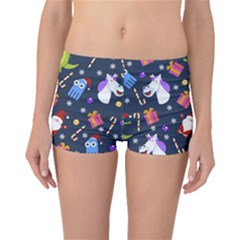 Colorful Funny Christmas Pattern Boyleg Bikini Bottoms by Ket1n9