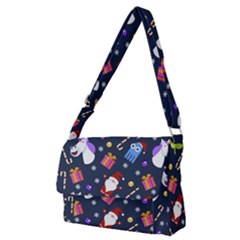 Colorful Funny Christmas Pattern Full Print Messenger Bag (m) by Ket1n9