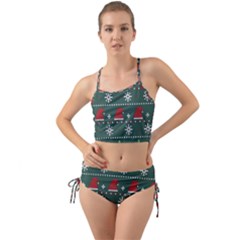 Beautiful Knitted Christmas Pattern Mini Tank Bikini Set by Ket1n9