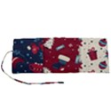 Flat Design Christmas Pattern Collection Art Roll Up Canvas Pencil Holder (S) View1