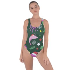 Dinosaur Colorful Funny Christmas Pattern Bring Sexy Back Swimsuit by Ket1n9