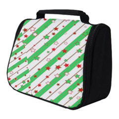 Christmas Paper Stars Pattern Texture Background Colorful Colors Seamless Full Print Travel Pouch (small)