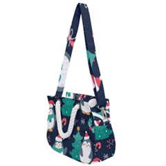 Colorful Funny Christmas Pattern Rope Handles Shoulder Strap Bag by Ket1n9