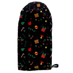 Christmas Pattern Texture Colorful Wallpaper Microwave Oven Glove by Ket1n9