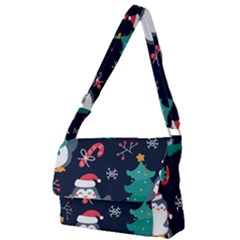 Colorful Funny Christmas Pattern Full Print Messenger Bag (s) by Ket1n9