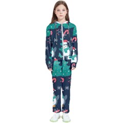 Colorful Funny Christmas Pattern Kids  Tracksuit by Ket1n9