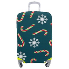 Christmas Seamless Pattern With Candies Snowflakes Luggage Cover (medium) by Ket1n9