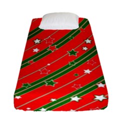 Christmas Paper Star Texture Fitted Sheet (single Size) by Ket1n9