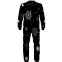 Christmas Snowflake Seamless Pattern With Tiled Falling Snow OnePiece Jumpsuit (Men) View2