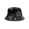 Christmas Snowflake Seamless Pattern With Tiled Falling Snow Inside Out Bucket Hat (Kids) View5