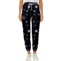 Christmas Snowflake Seamless Pattern With Tiled Falling Snow Women s Cropped Drawstring Pants View1