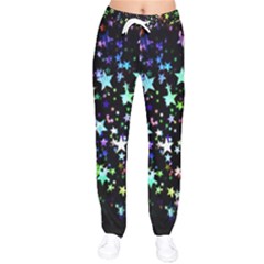 Christmas Star Gloss Lights Light Women Velvet Drawstring Pants by Ket1n9