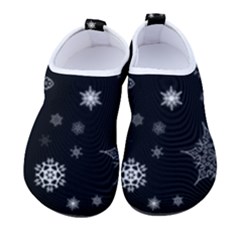 Christmas Snowflake Seamless Pattern With Tiled Falling Snow Women s Sock-style Water Shoes by Ket1n9