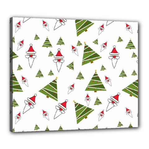 Christmas-santa-claus-decoration Canvas 24  X 20  (stretched) by Ket1n9