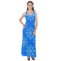 Holiday Celebration Decoration Background Christmas Sleeveless Velour Maxi Dress by Ket1n9