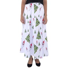 Christmas-santa-claus-decoration Flared Maxi Skirt by Ket1n9