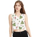 Christmas-santa-claus-decoration V-Neck Cropped Tank Top View1