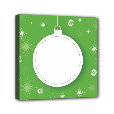 Christmas-bauble-ball Mini Canvas 6  X 6  (stretched) by Ket1n9