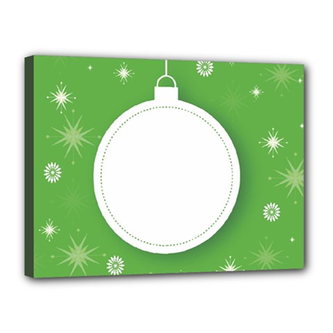 Christmas-bauble-ball Canvas 16  X 12  (stretched) by Ket1n9