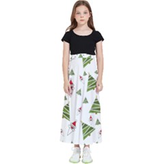 Christmas-santa-claus-decoration Kids  Flared Maxi Skirt by Ket1n9