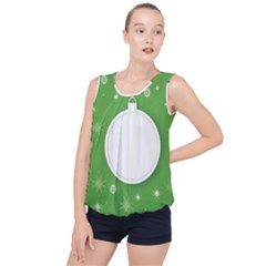 Christmas-bauble-ball Bubble Hem Chiffon Tank Top by Ket1n9