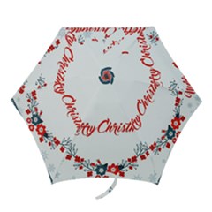 Merry-christmas-christmas-greeting Mini Folding Umbrellas by Ket1n9