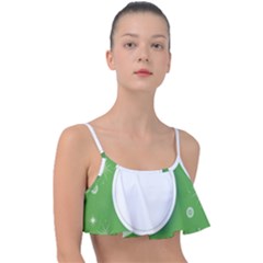 Christmas-bauble-ball Frill Bikini Top by Ket1n9