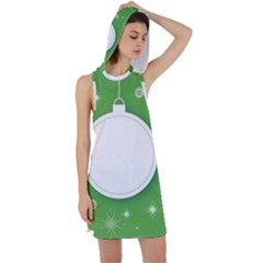 Christmas-bauble-ball Racer Back Hoodie Dress by Ket1n9