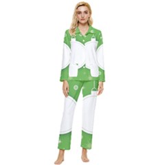 Christmas-bauble-ball Womens  Long Sleeve Velvet Pocket Pajamas Set