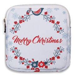 Merry-christmas-christmas-greeting Mini Square Pouch by Ket1n9