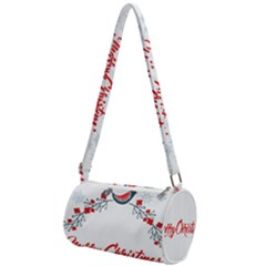 Merry-christmas-christmas-greeting Mini Cylinder Bag by Ket1n9