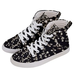 Christmas-bokeh-lights-background Women s Hi-top Skate Sneakers by Ket1n9