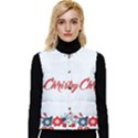 Merry-christmas-christmas-greeting Women s Button Up Puffer Vest View1