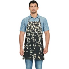 Christmas-bokeh-lights-background Kitchen Apron by Ket1n9