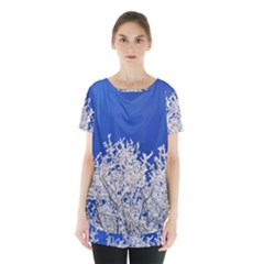 Crown-aesthetic-branches-hoarfrost- Skirt Hem Sports Top by Ket1n9