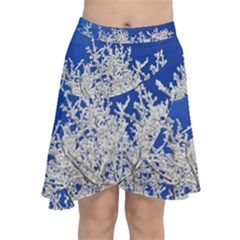 Crown-aesthetic-branches-hoarfrost- Chiffon Wrap Front Skirt by Ket1n9