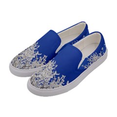 Crown-aesthetic-branches-hoarfrost- Women s Canvas Slip Ons by Ket1n9